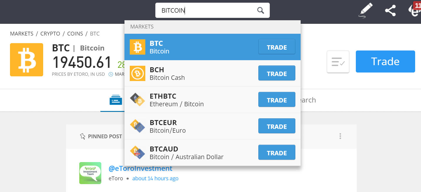 how to buy bitcoin on etoro